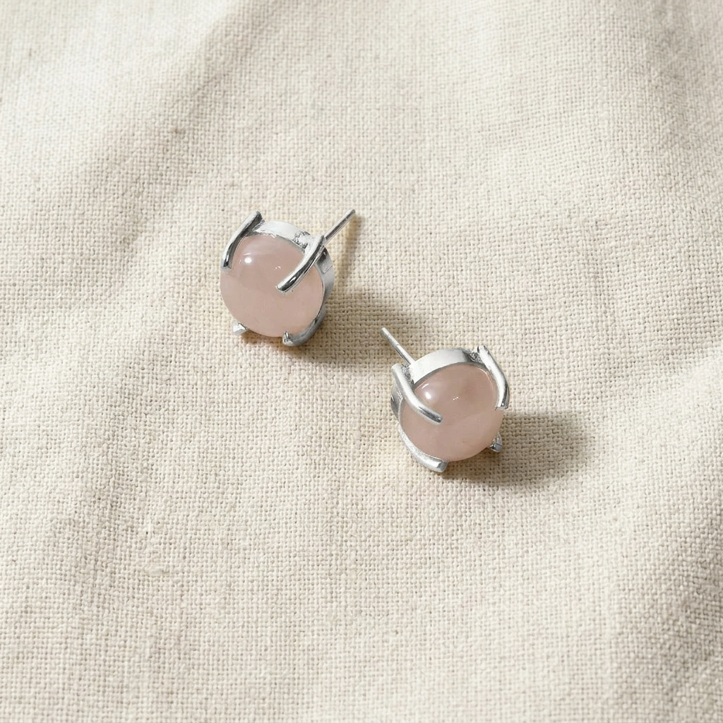 The Gemstone Stud — Natural Stone Stud Earrings