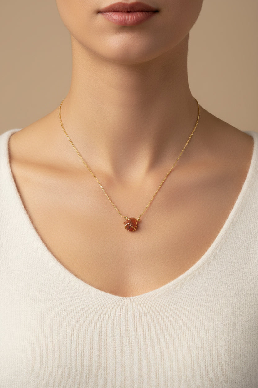 Raw Crystal stone Necklace