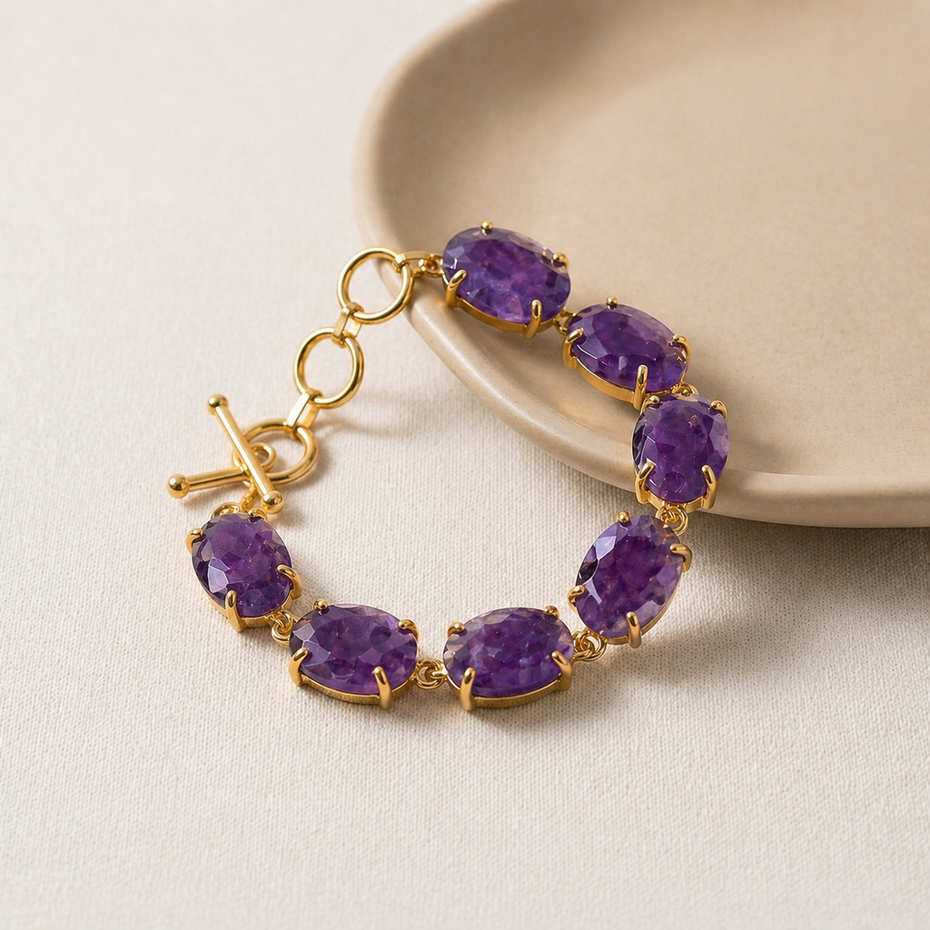 The Raw Earth Bracelet — 7 Stone Natural Gemstone