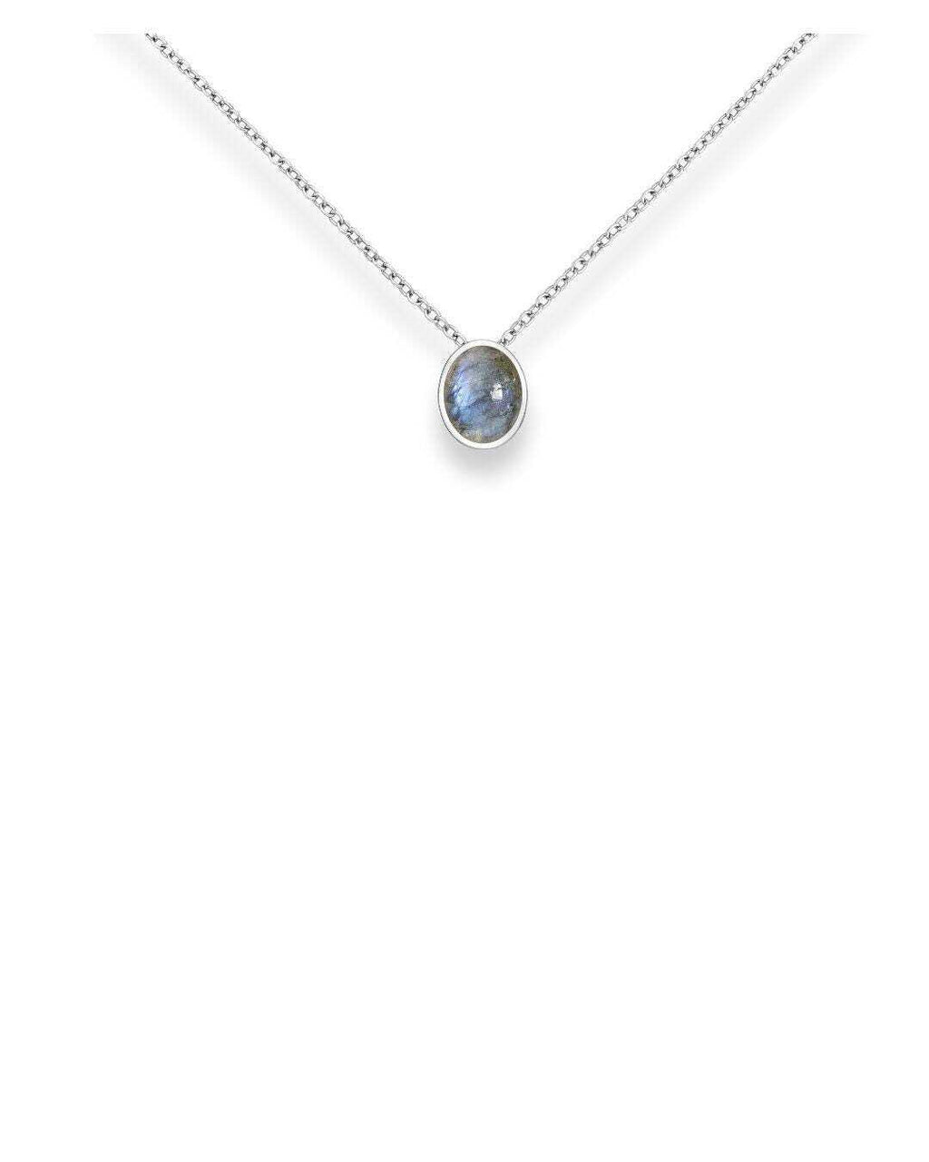 Birthstone Pendant: Minimalist Tiny Gemstone Pendant For Her, Necklace Charm