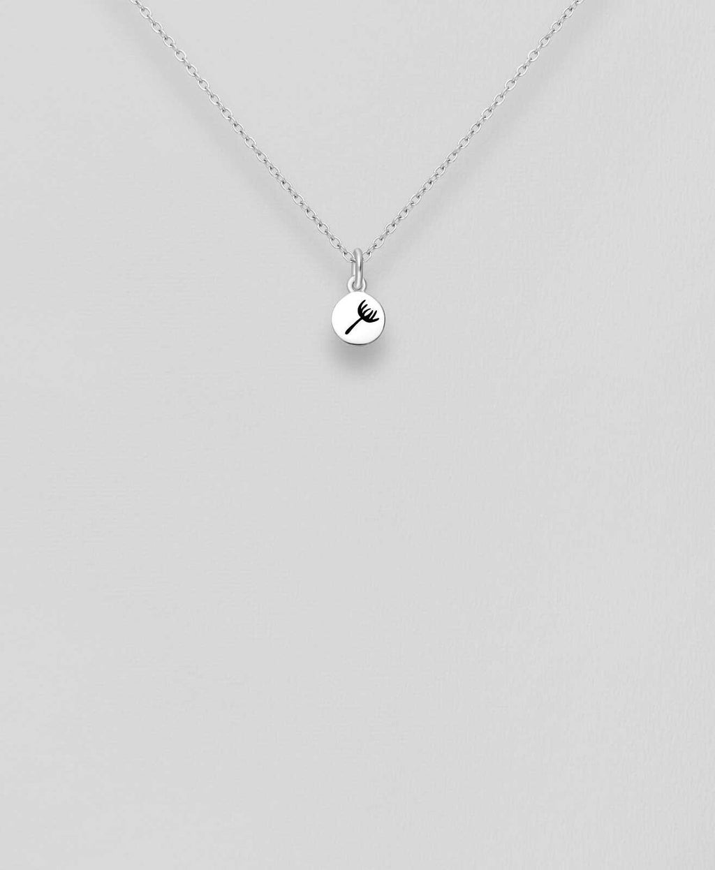 Sterling Silver Dandelion Pendant | Dainty Flower Charm Jewellery Gift | 18 Inch Silver Chain | Floral Necklace | 925 Silver Jewellery