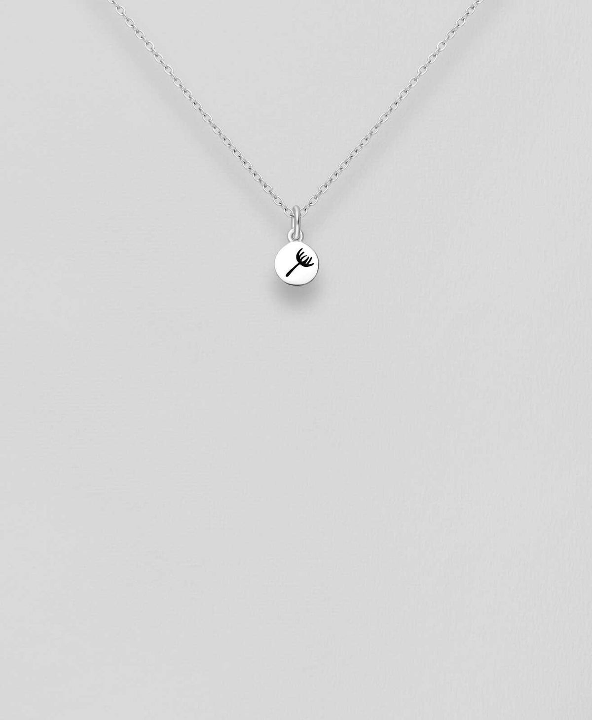Sterling Silver Dandelion Pendant | Dainty Flower Charm Jewellery Gift | 18 Inch Silver Chain | Floral Necklace | 925 Silver Jewellery