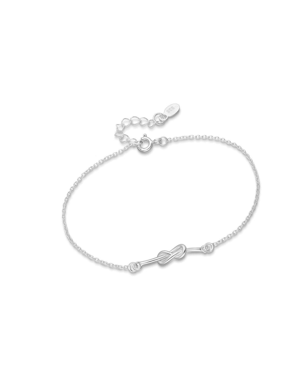 Sterling Silver Friendship Knot bracelet, Gift for Bridesmaid, Tiny Minimalist Jewellery