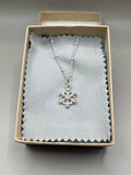 Snowflake pendant in silver