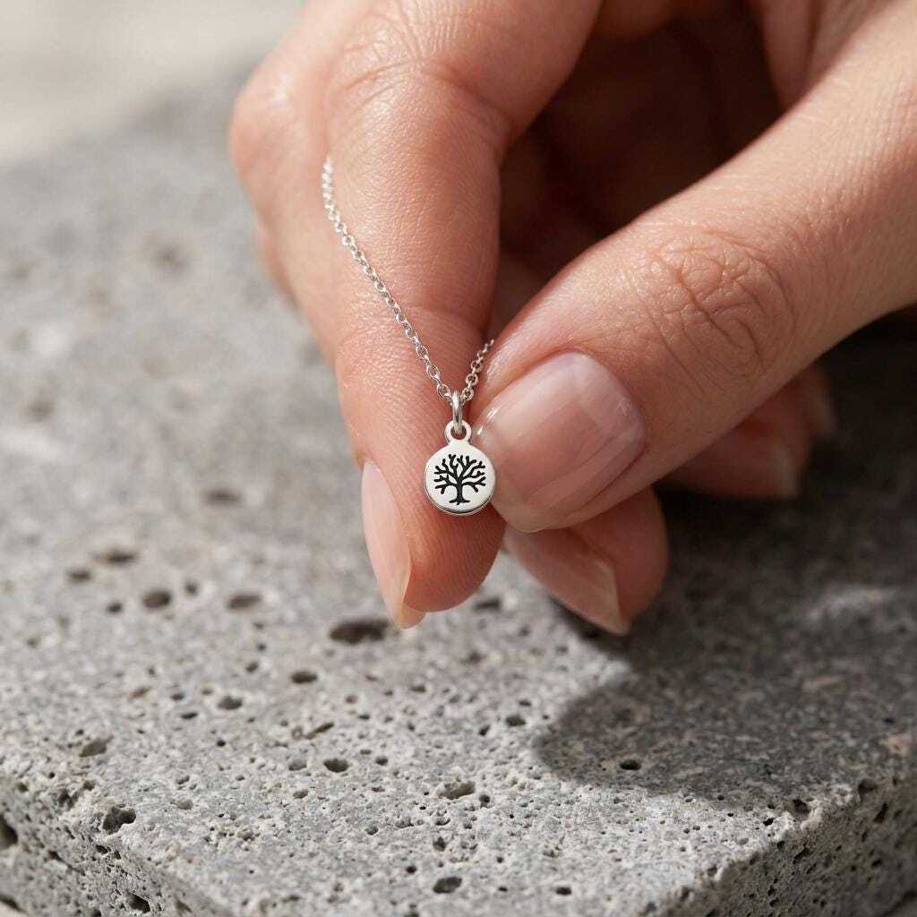Sterling Silver Tree of Life Pendant | 18 Inch Silver Chain | Silver Chain Necklace | 925 Silver Tree of Life | Nature Jewellery