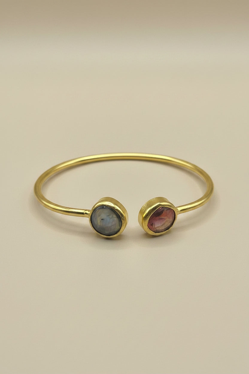 Pearl Coin Duo — Mother of Pearl Coin Bracelet