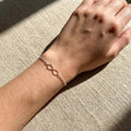 Sterling Silver Infinity Bracelet: Adjustable Friendship Bracelet, Love Knot Bridesmaid Gift