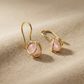 The Bead Drop — Gemstone Fish Hook Earrings