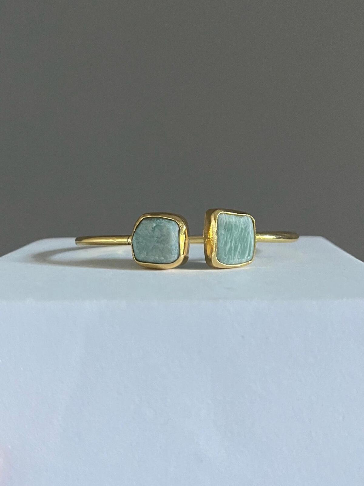 Amazonite Gemstone Adjustable Bracelet | Gift for Wedding | Boho Jewellery