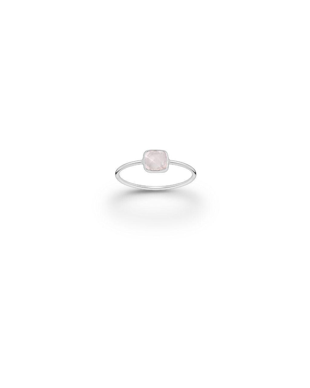 Sterling Silver Gemstone Square Ring