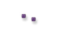 Sterling Silver Square Gemstone Stud Earrings, Crystal Studs, Boho Jewellery Gift For Women
