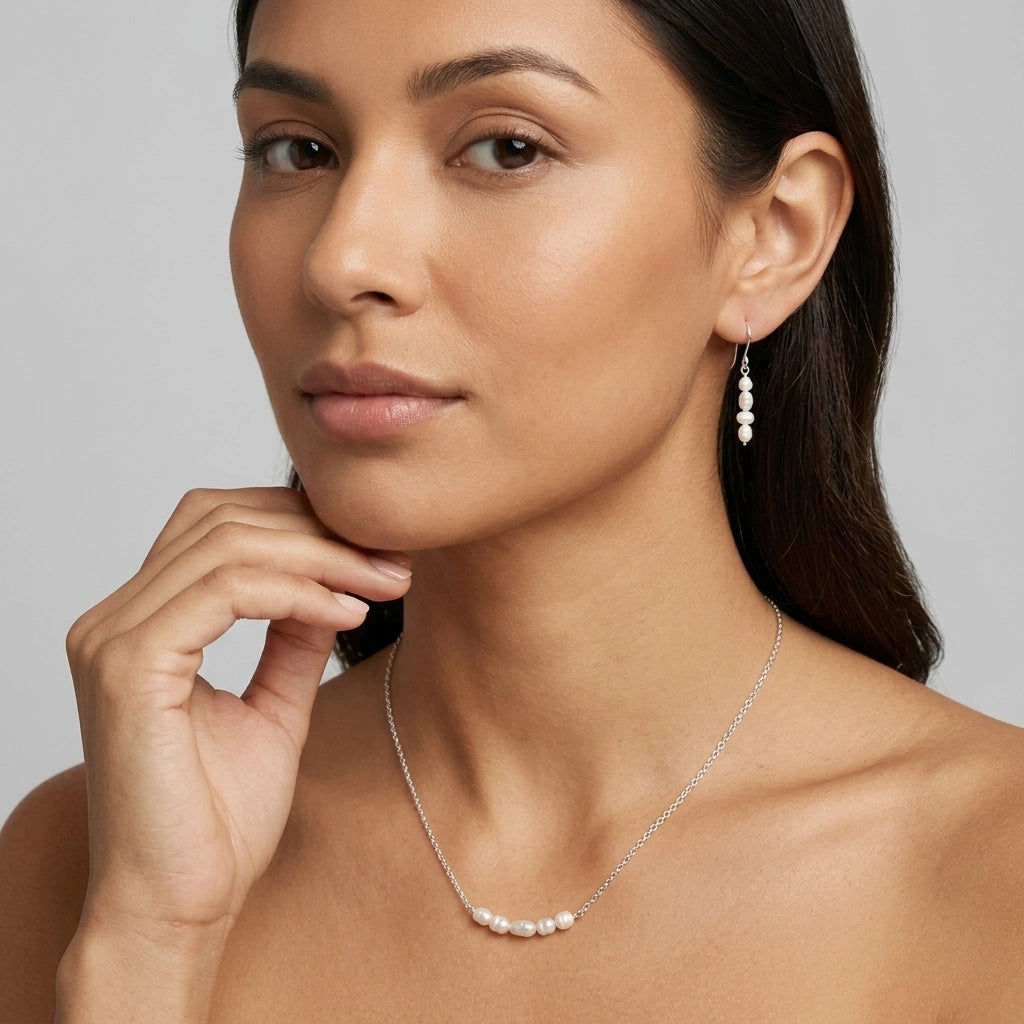 Pearl Necklace Set