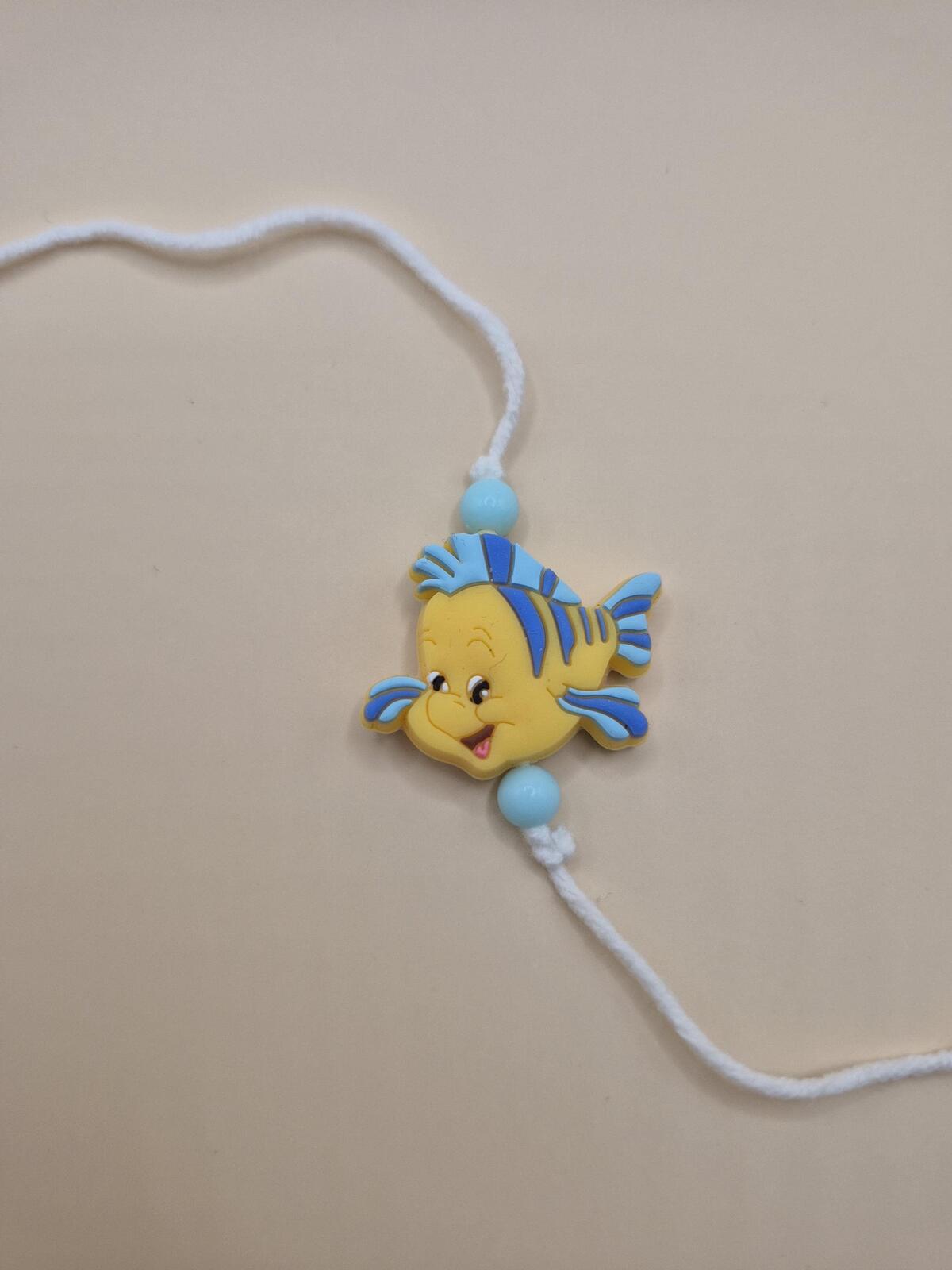Kids Tie Bracelet / Cartoon Rakhi - Fish Handmade Rakhi Hamper/ Ariel Rakhi