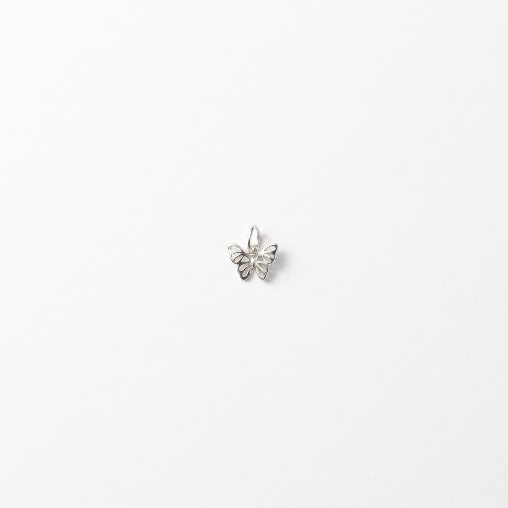 Sterling Silver Butterfly Pendant Necklace, Dainty Silver Butterfly Charm, Birthday Gift for Her
