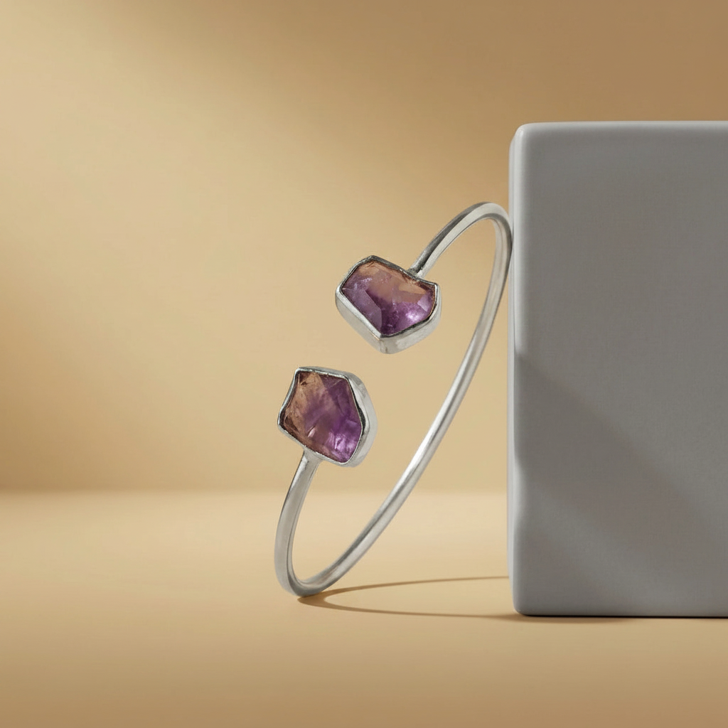 Purple Dusk Amethyst Bangle