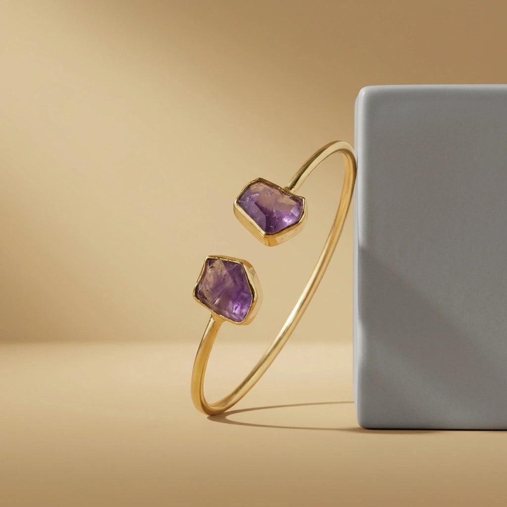Purple Dusk Amethyst Bangle