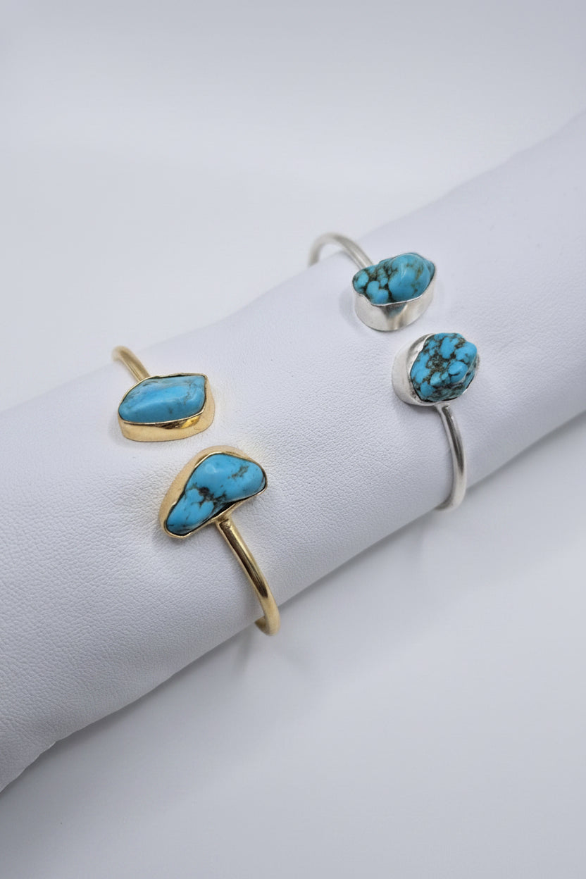 Ocean Duo — Two-Stone Turquoise Bracelet