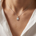 Sterling Silver Stingray Pendant, Ocean Inspired Jewelry, Art Deco Sea Life Necklace, Gift for Her