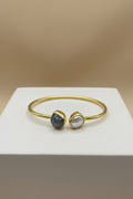 Pearl Coin Duo — Mother of Pearl Coin Bracelet