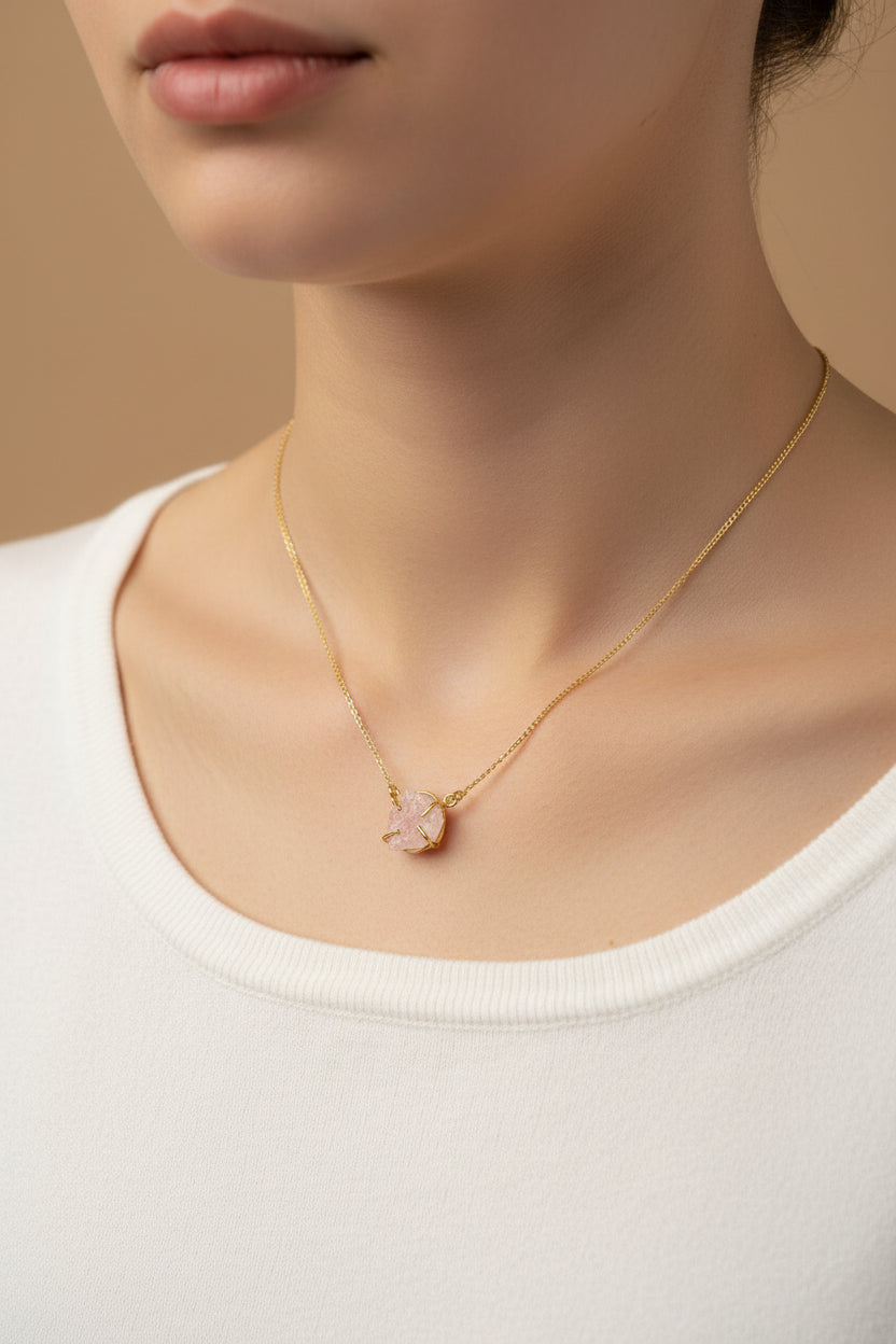 Raw Crystal stone Necklace