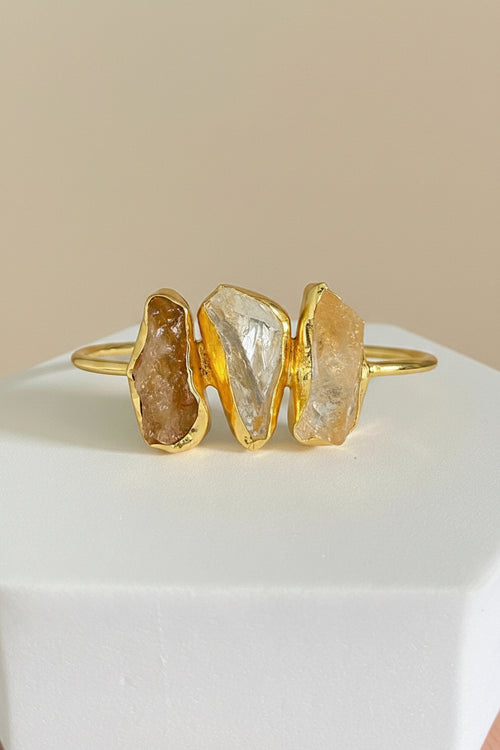 Chunky Citrine Gemstone Bracelet