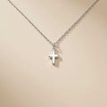 Dainty Sterling Silver Cross Pendant | 16 or 18 Inch Silver Chain Necklace | 925 Silver Sister Jewellery Gift