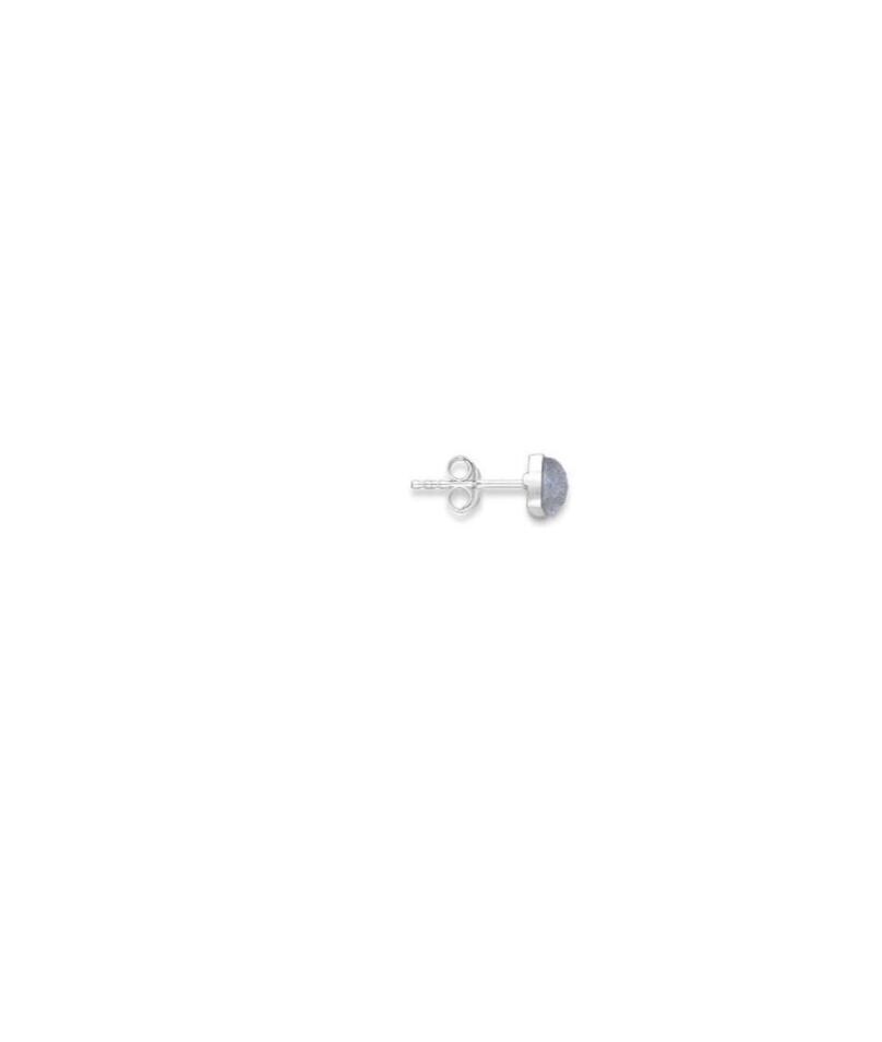Sterling Silver Square Gemstone Stud Earrings, Crystal Studs, Boho Jewellery Gift For Women