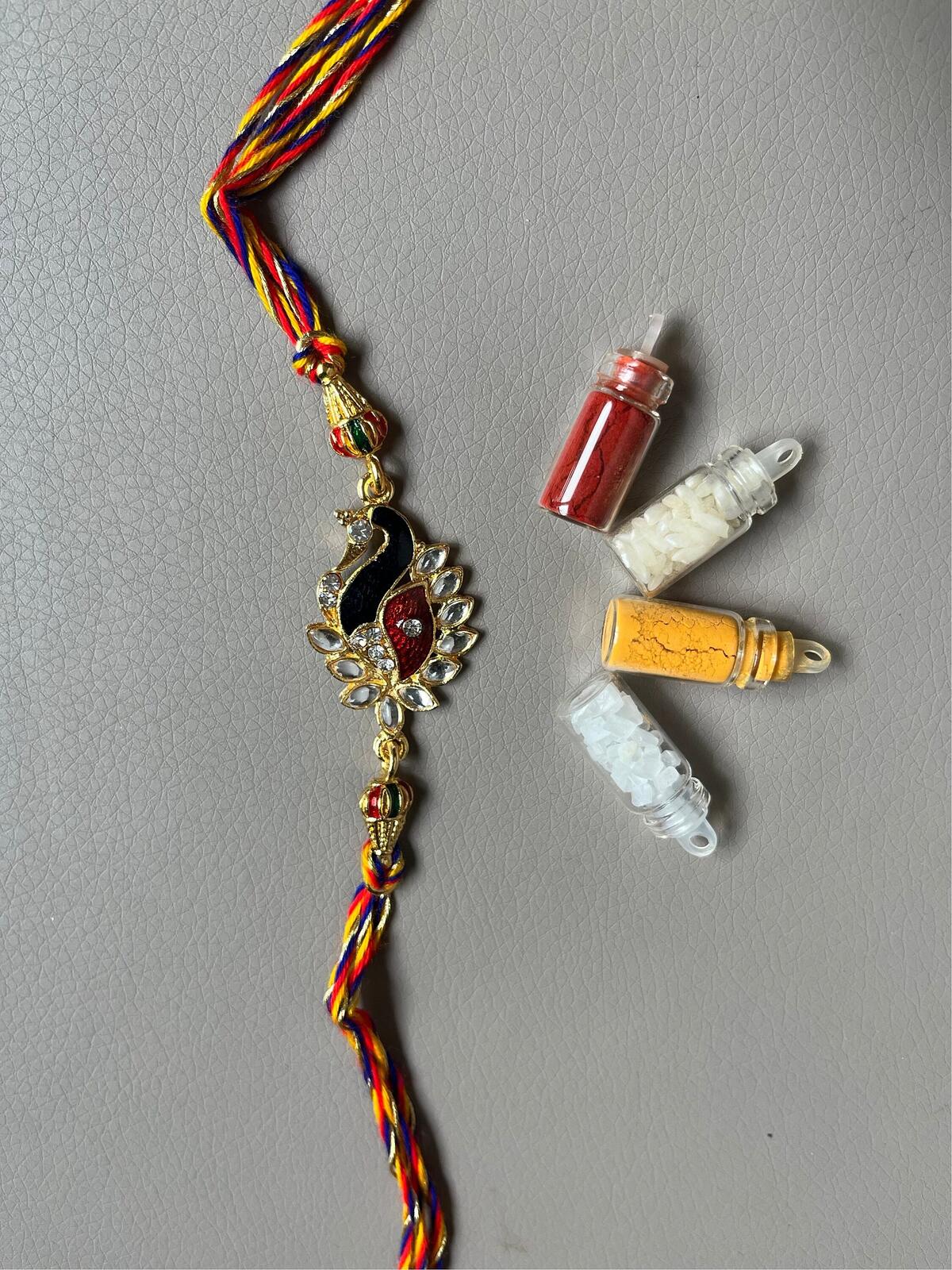 Peacock Rakhi / Rakhri for Brother