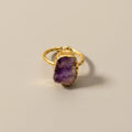 Raw Gemstone Adjustable Ring