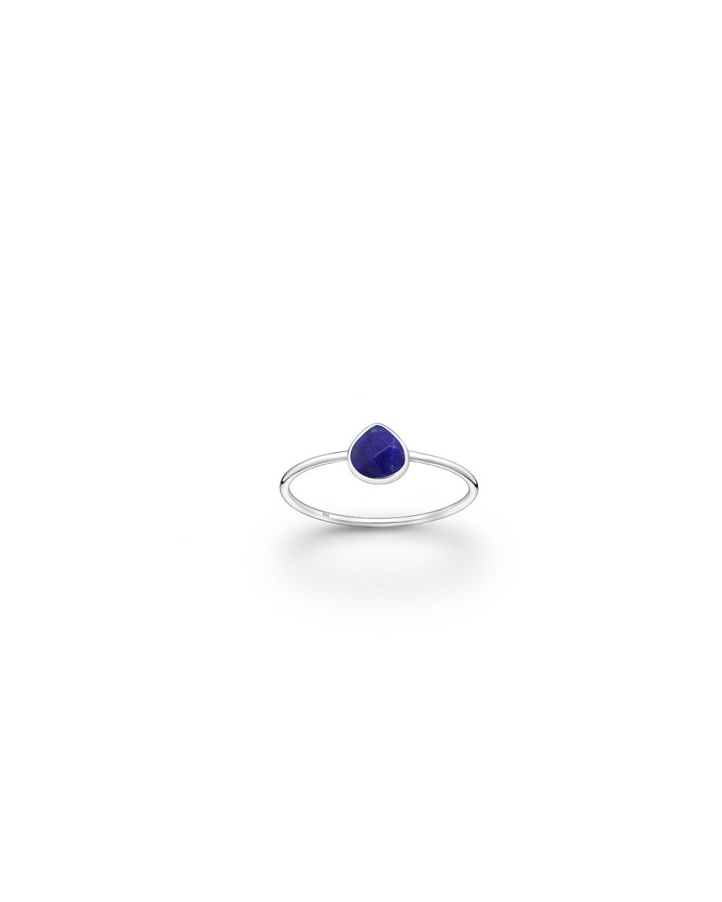 Sterling Silver Teardrop Gemstone Ring