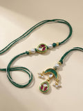 Kundan Rakhi Combo for Brother Sister-in-law – Traditional Lumba Rakhri