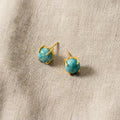 The Gemstone Stud — Natural Stone Stud Earrings