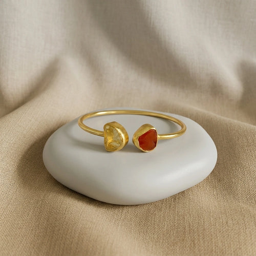 Carnelian Citrine Bracelet - Sunrise Stack