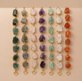 The Raw Earth Bracelet — 7 Stone Natural Gemstone