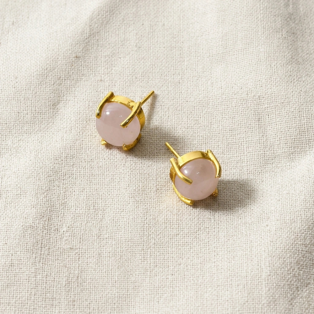 The Gemstone Stud — Natural Stone Stud Earrings