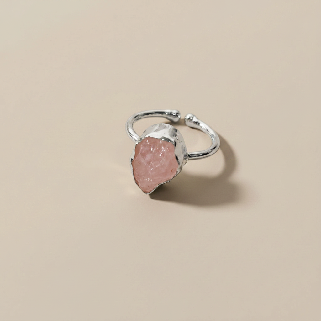 Raw Gemstone Adjustable Ring