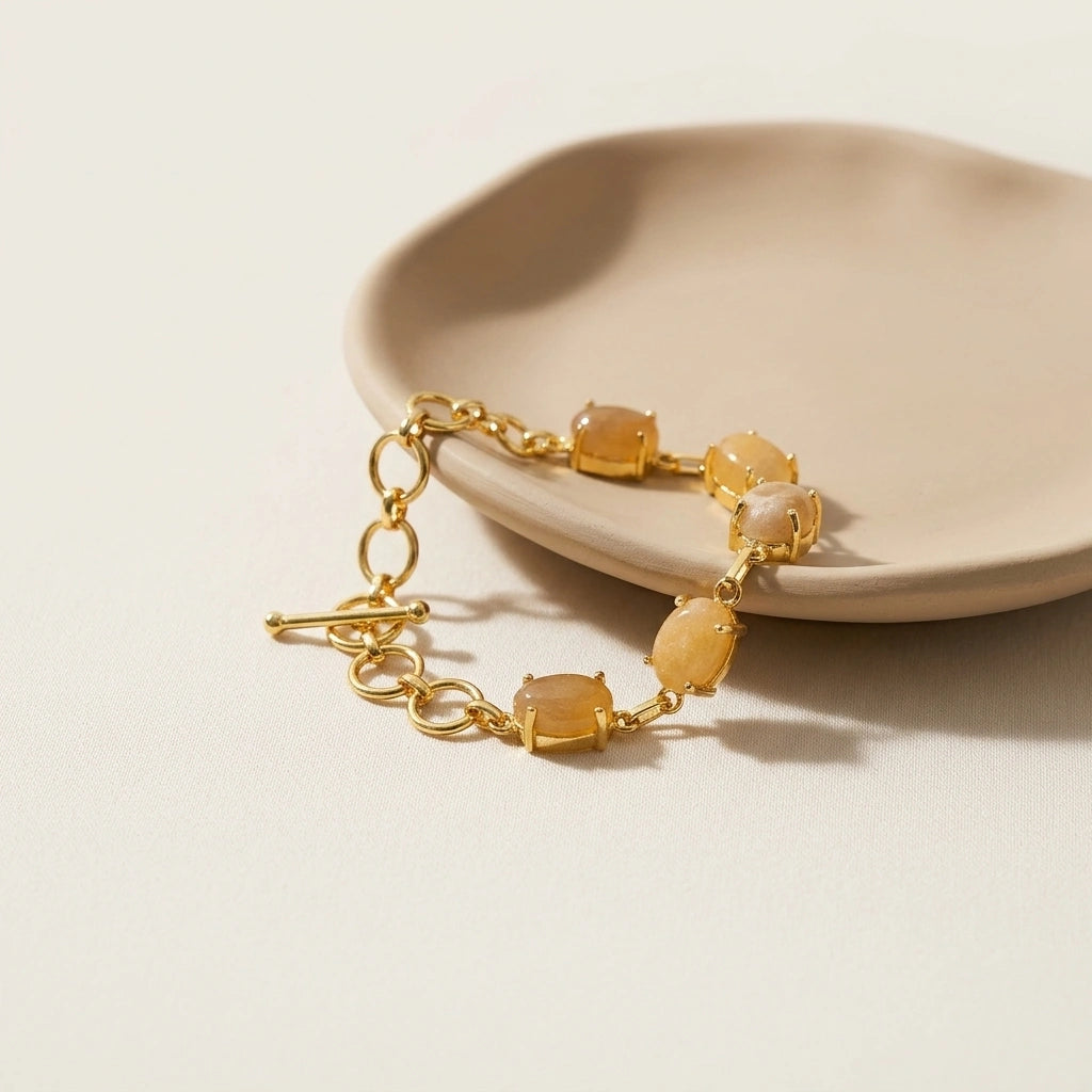 5 gemstone bracelet