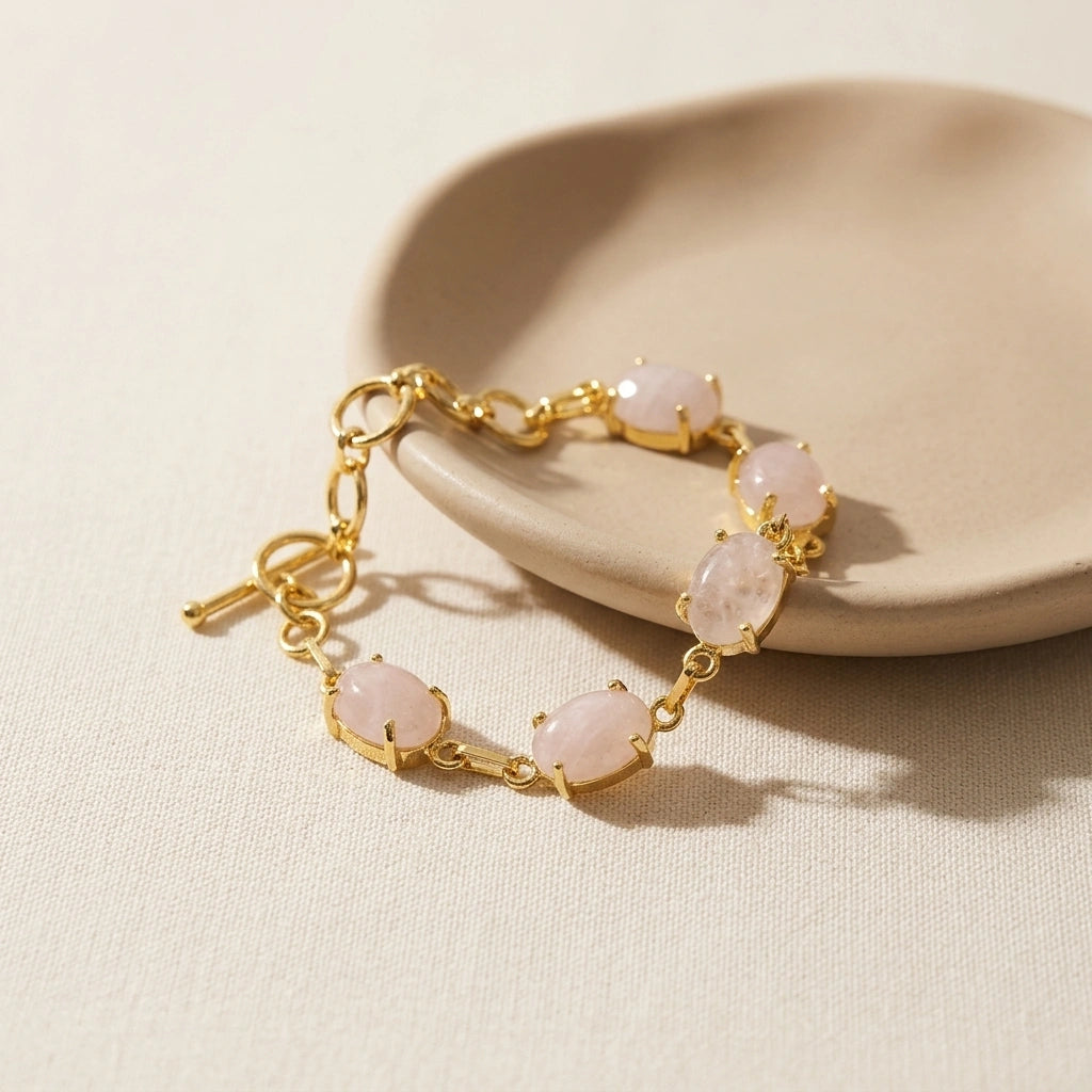 Five Stone Gemstone Bracelet