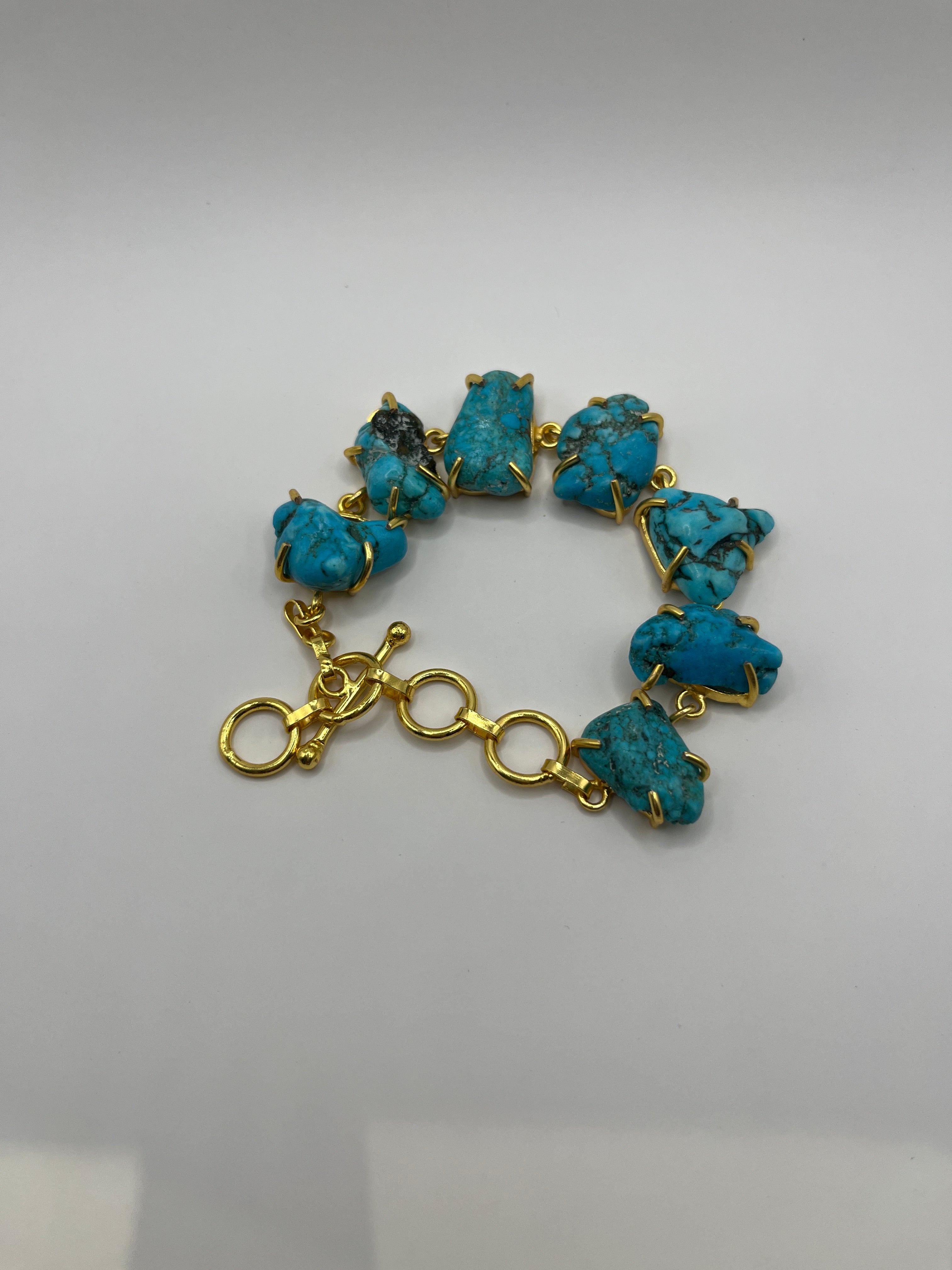 Turquoise Bangle Bracelet | Gold | Silver