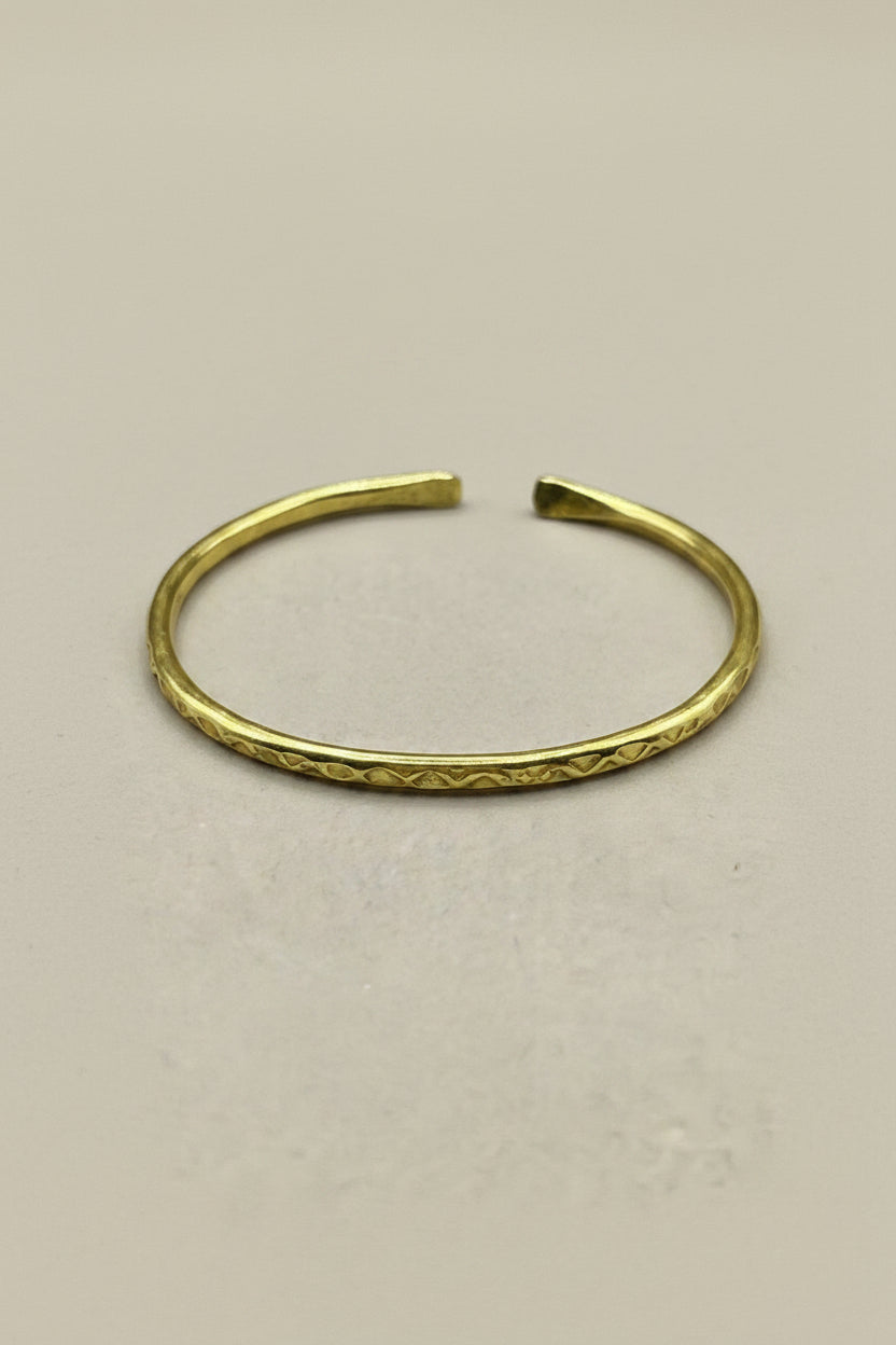 The Gold Stack Edit — Set of 5 Textured Bangles