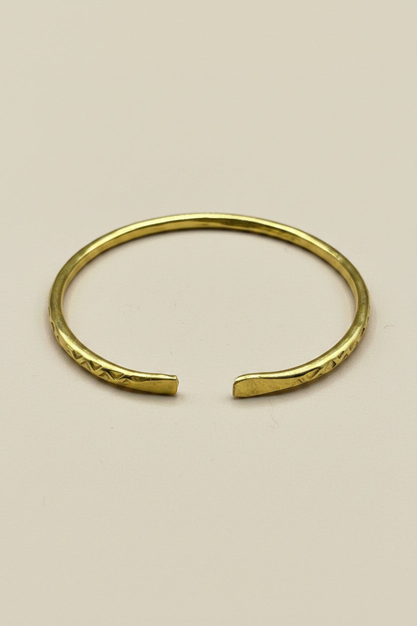 The Gold Stack Edit — Set of 5 Textured Bangles