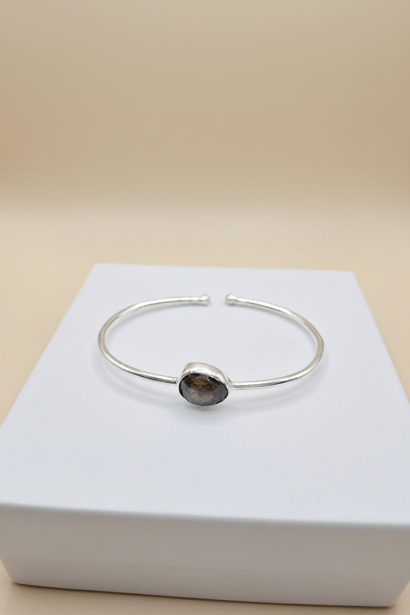 Sapphire Bangle | Silver | Gold