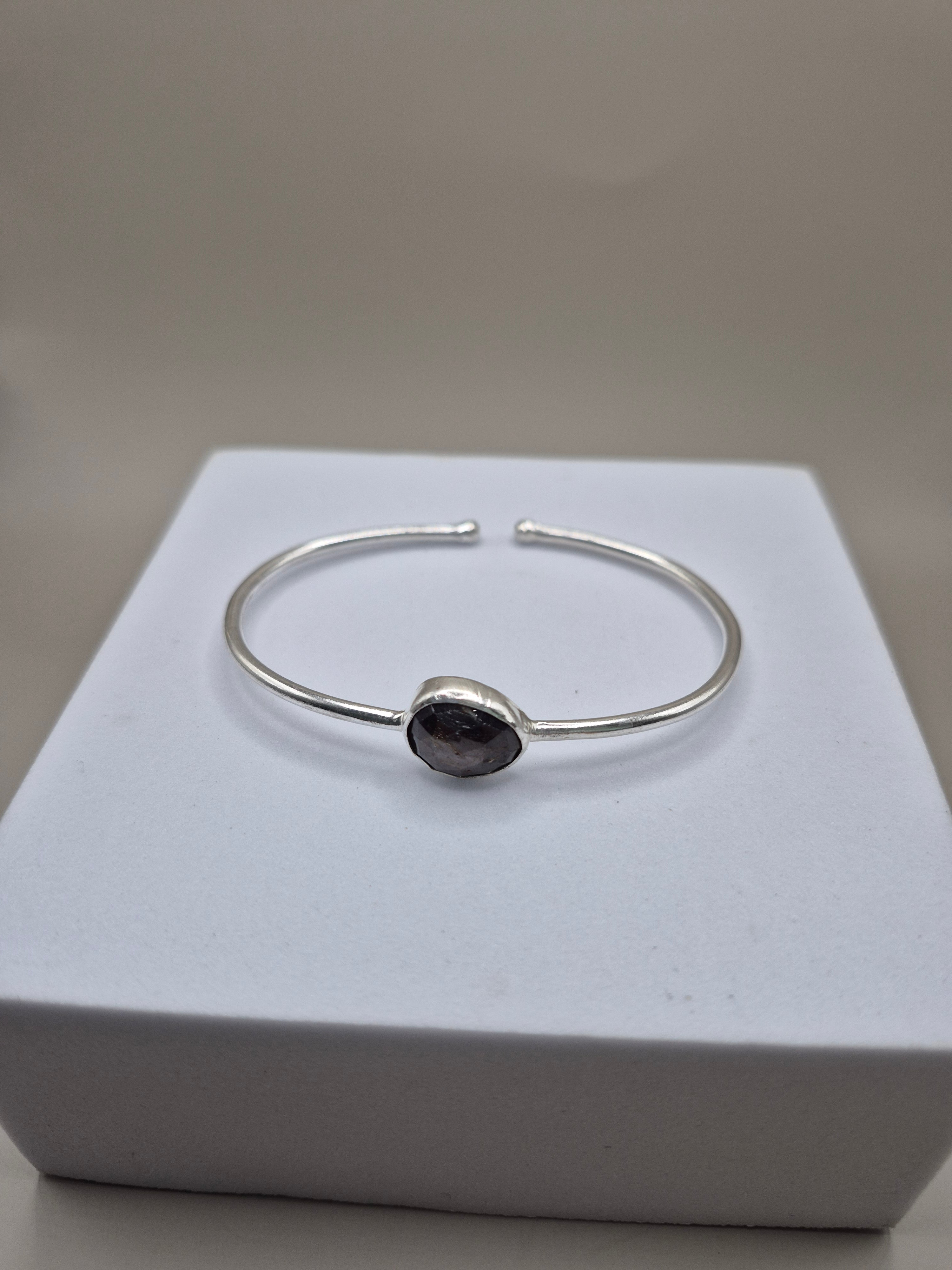 Sapphire Bangle | Silver | Gold