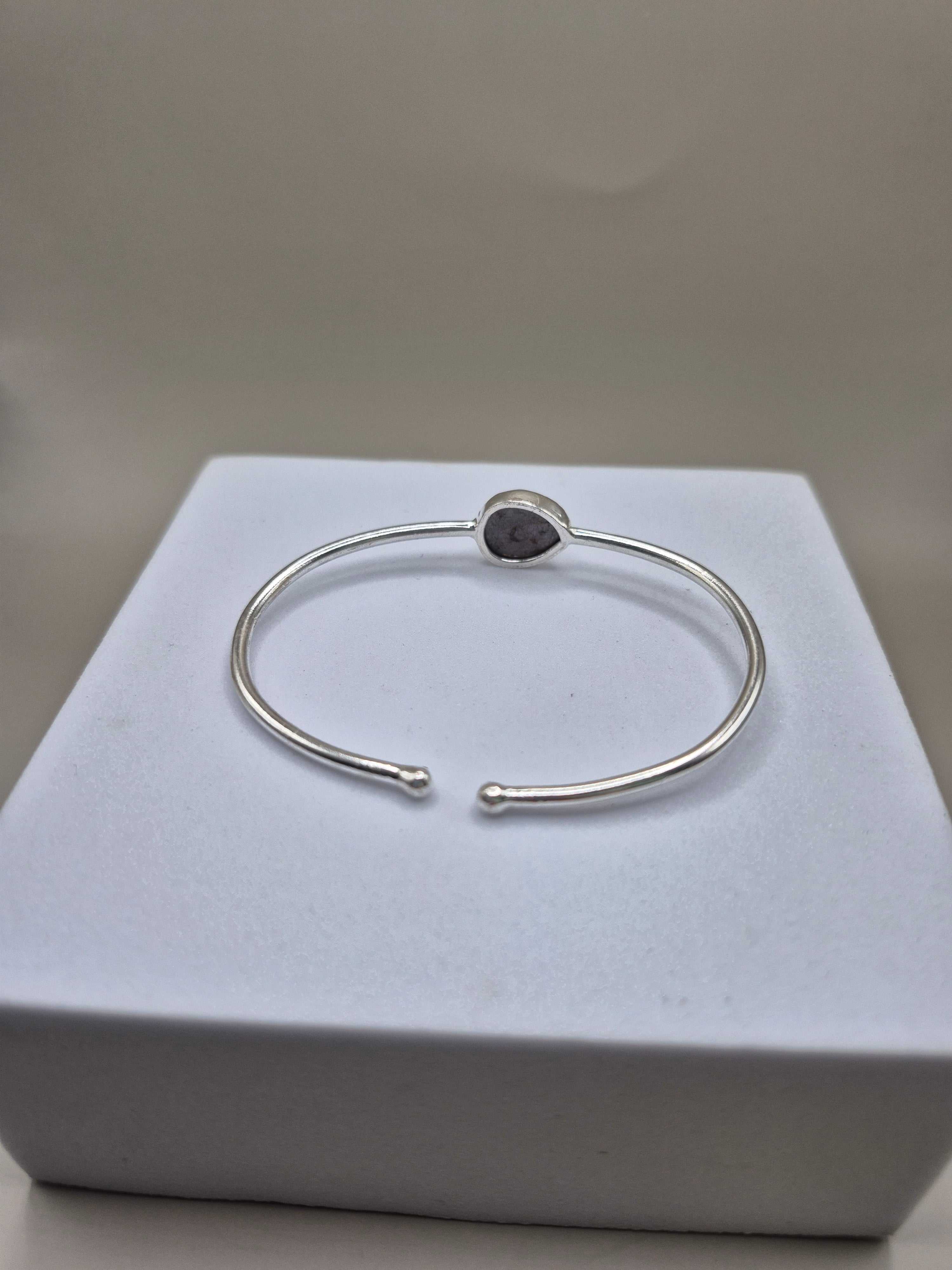 Sapphire Bangle | Silver | Gold