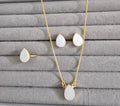 Mop Teardrop Necklace Set