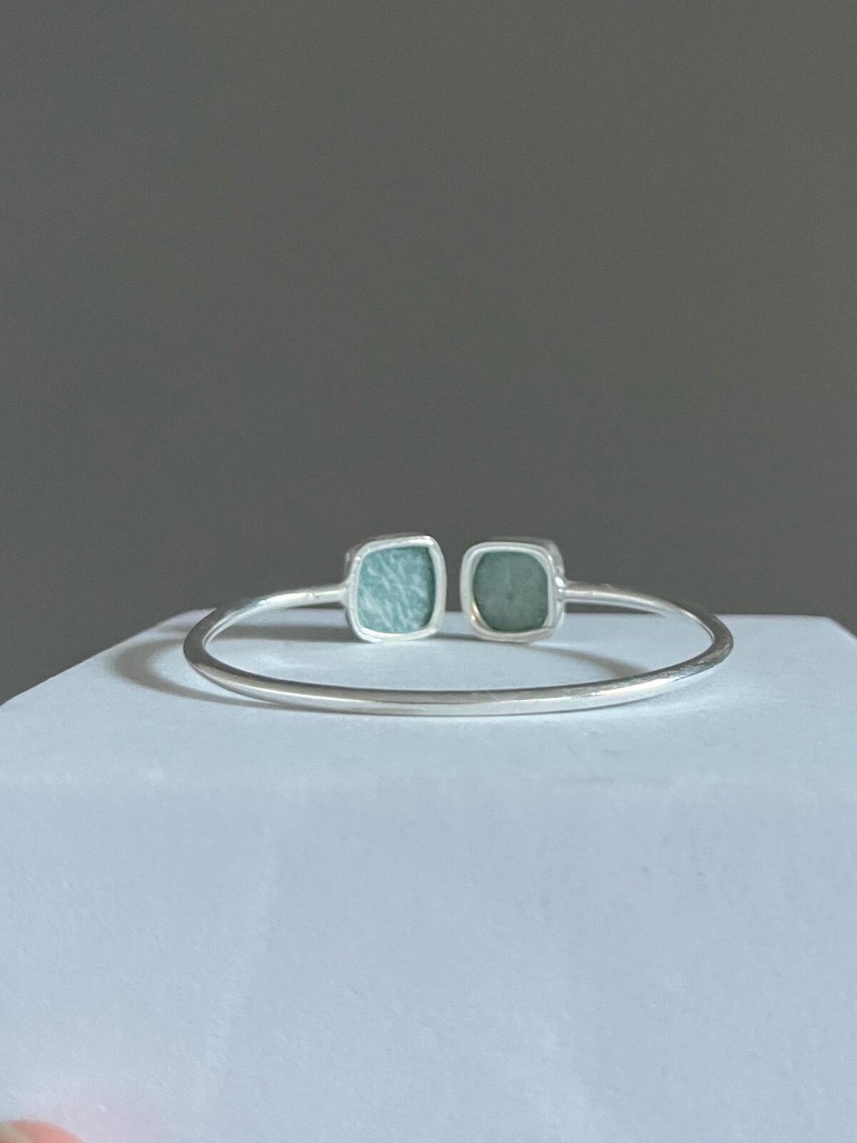 Amazonite Gemstone Adjustable Bracelet | Gift for Wedding | Boho Jewellery