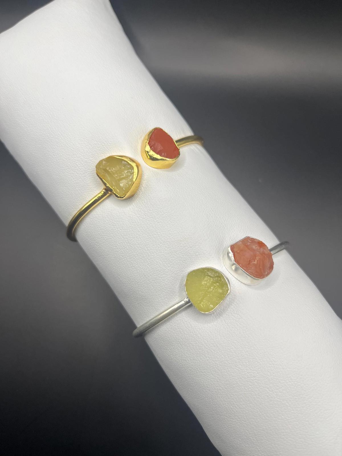 Carnelian X Citerine Gemstone Bracelet