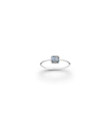 Sterling Silver Gemstone Square Ring