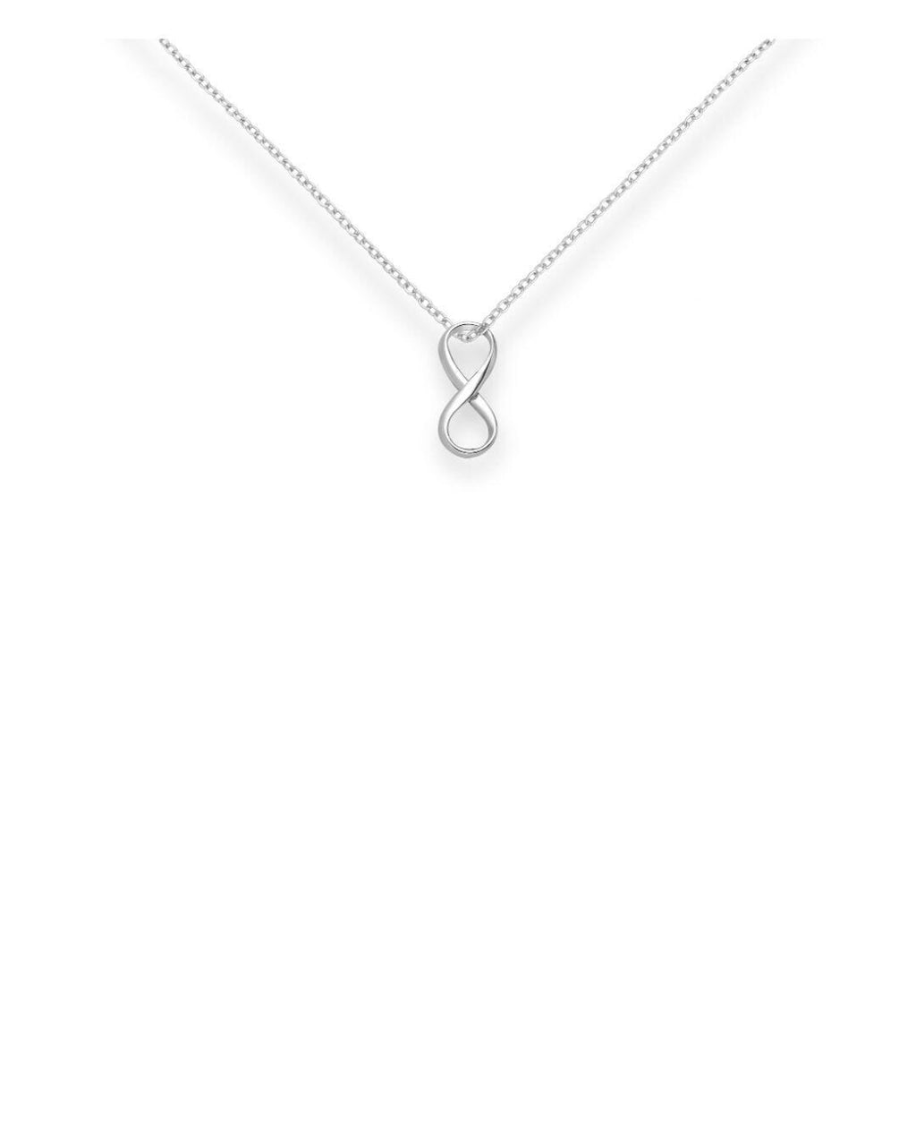 Sterling Silver Infinity Pendant Necklace, Dainty Minimalist Everyday Jewellery
