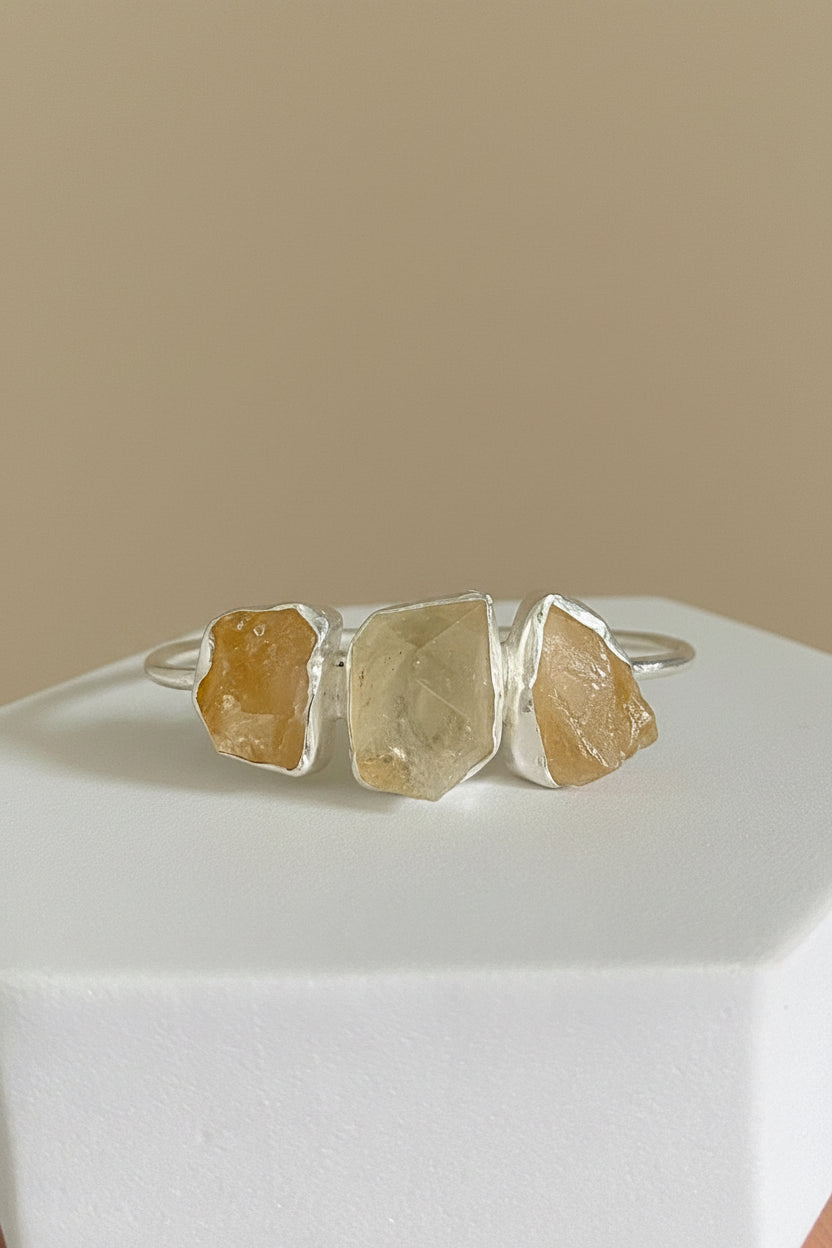 Golden Hour — Chunky Citrine Gemstone Bracelet